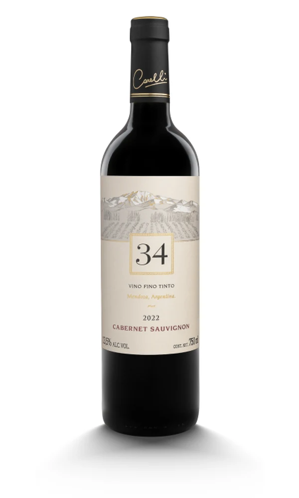 Botella de 34 Cabernet Sauvignon
